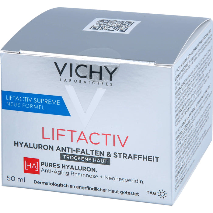 VICHY Liftactiv Hyaluron Anti-Falten & Straffheit Creme für trockene Haut, 50 ml Creme