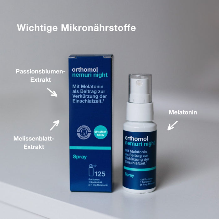 Orthomol Nemuri night (Spray), 25 ml Tagesportionen