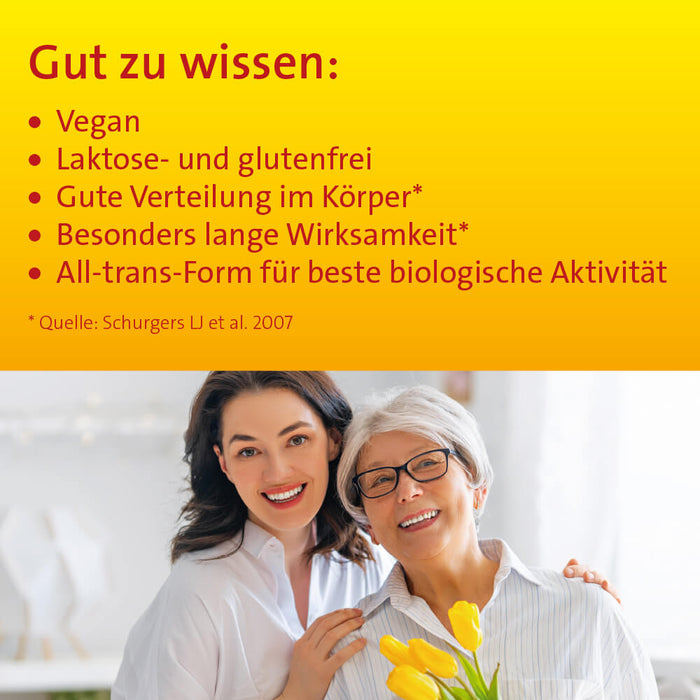 Vitamin K2 Hevert 100 µg für normale Knochen und Blutgerinnung, 60 pc Capsules