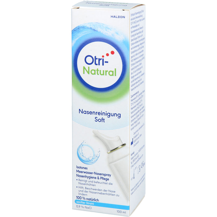 OtriNatural Nasenreinigung Soft isotones Meerwasser Nasenspray, 100 ml Solution