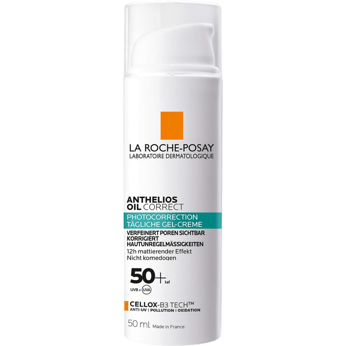 La Roche-Posay Anthelios Oil Correct LSF 50+ tägliche Gel-Creme, 50 ml Cream