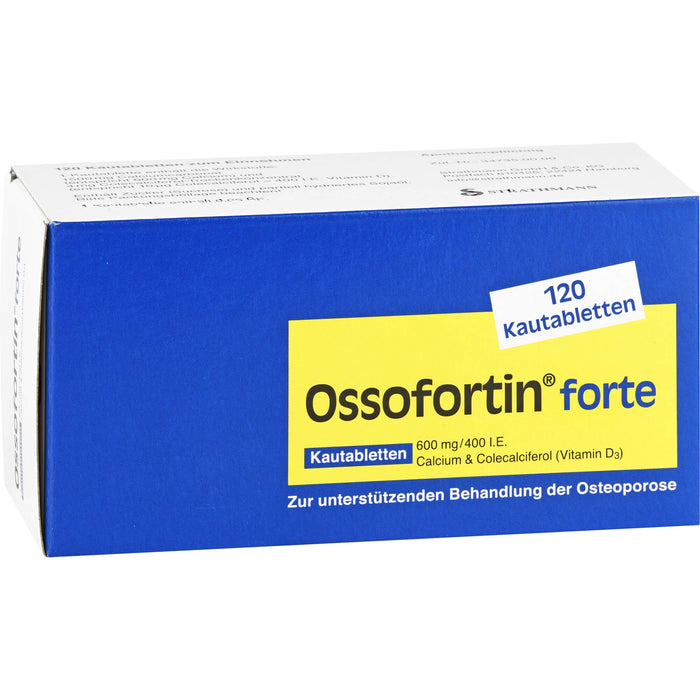 Ossofortin® forte, 600 mg/400 I.E. Kautabletten, 120 St KTA