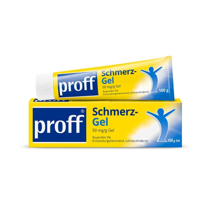 proff Schmerzgel mit Ibuprofen – zur äußerlichen Behandlung von Muskel-, Gelenk- und Rückenschmerzen, 100 g GEL