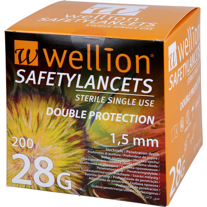 Wellion Safetylancets 28G Sicherheitseinmallanz, 200 St LAN