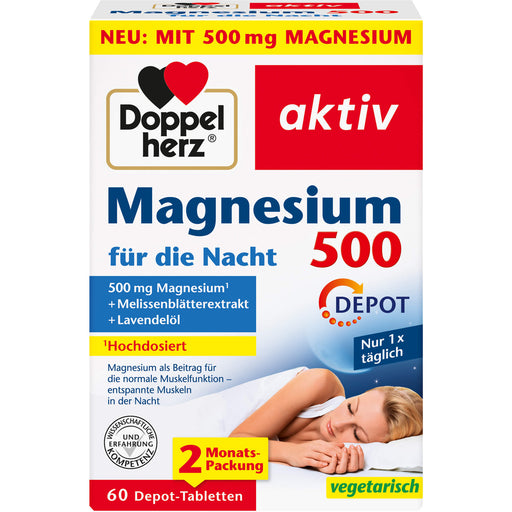 Doppelherz Magne 500 Nacht, 60 St TAB