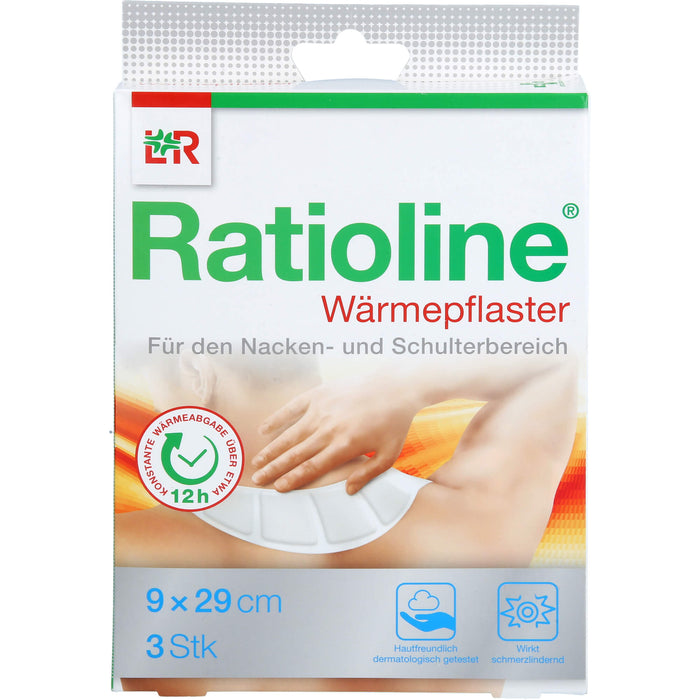 Ratioline Wärmepflaster Nacken / Schulter 29 x 9 cm, 3 St. Pflaster