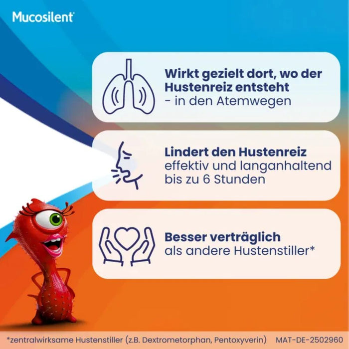 Mucosilent Saft gegen Reizhusten, 100 ml Solution