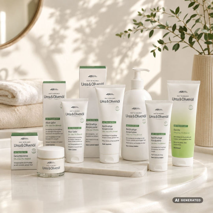 medipharma cosmetics Haut in Balance Urea & Olivenöl intensive Körperlotion, 200 ml Lotion