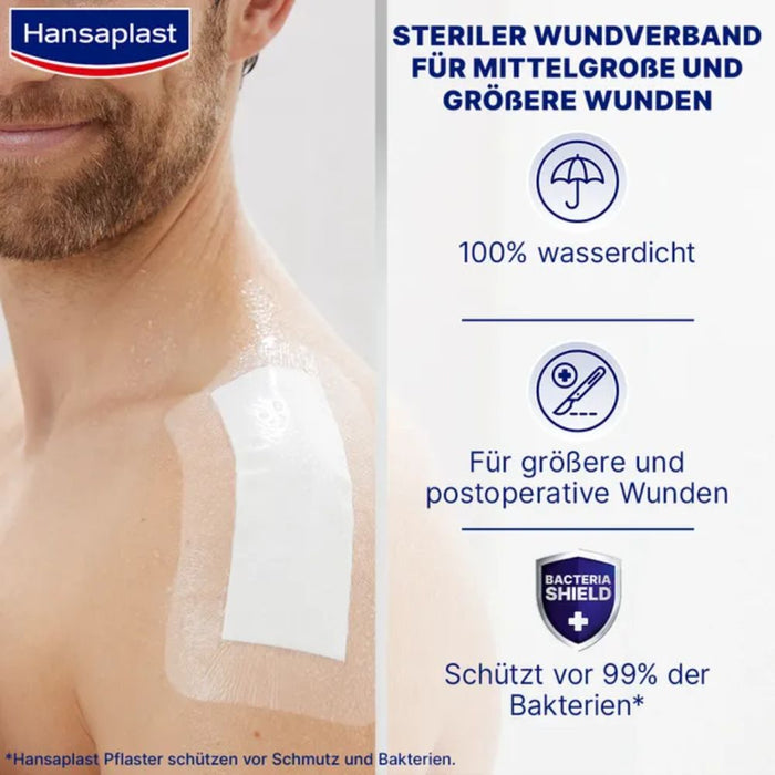 Hansaplast Aqua Protect 4XL Wundpflaster 10 x 20 cm, 5 St. Pflaster