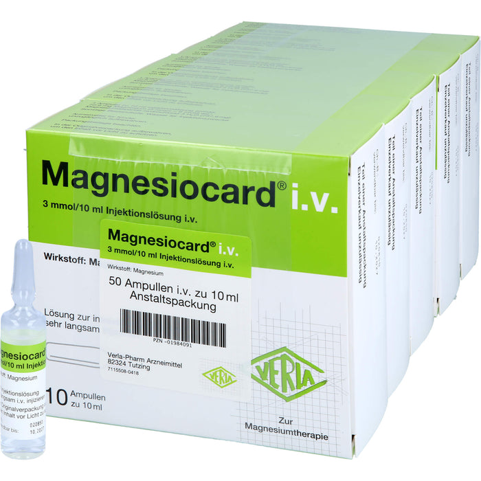 Magnesiocard i.v., Injektionslösung, 50X10 ml ILO