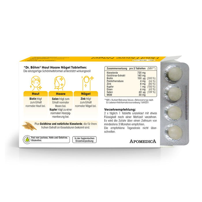 Dr. Böhm Haut Haare Nägel, 60 St. Tabletten