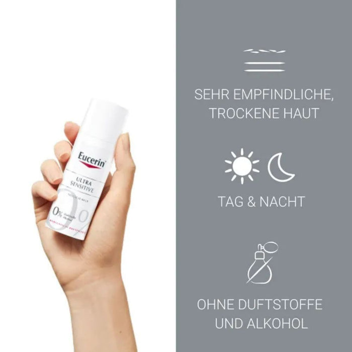 Eucerin Ultra Sensitive beruhigende Pflege für trockene Haut, 50 ml Cream