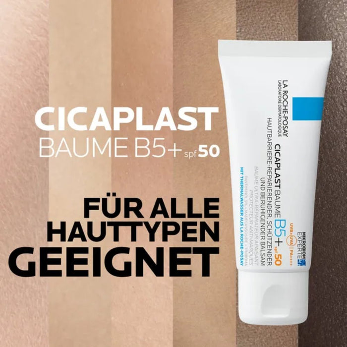 La Roche-Posay Cicaplast Baume B5+ LSF 50 hautberuhigender und regenerierender Balsam, 40 ml Balm
