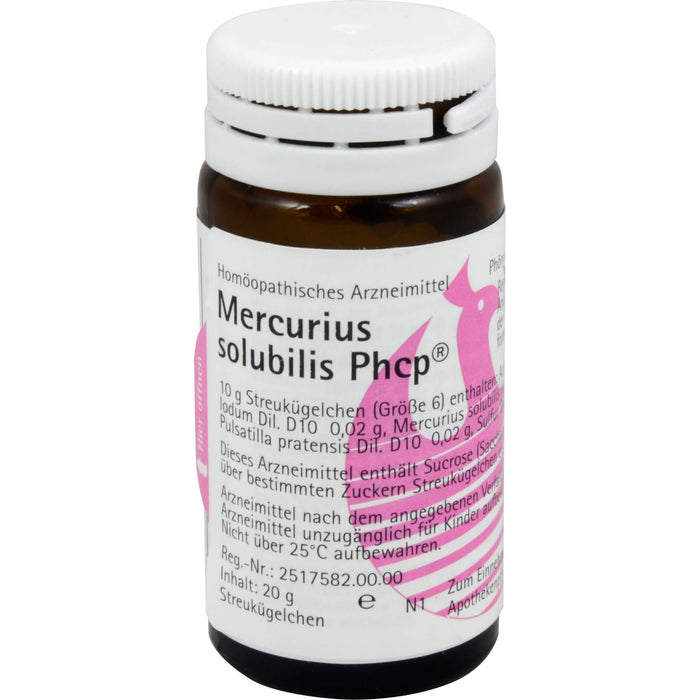 PHÖNIX Mercurius solubilis Phcp Globuli, 20 g Globuli