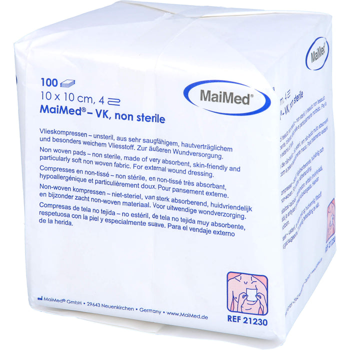 Careliv Vliesstoffkompressen unsteril 10 x 10 cm 4-fach, 100 St. Kompressen