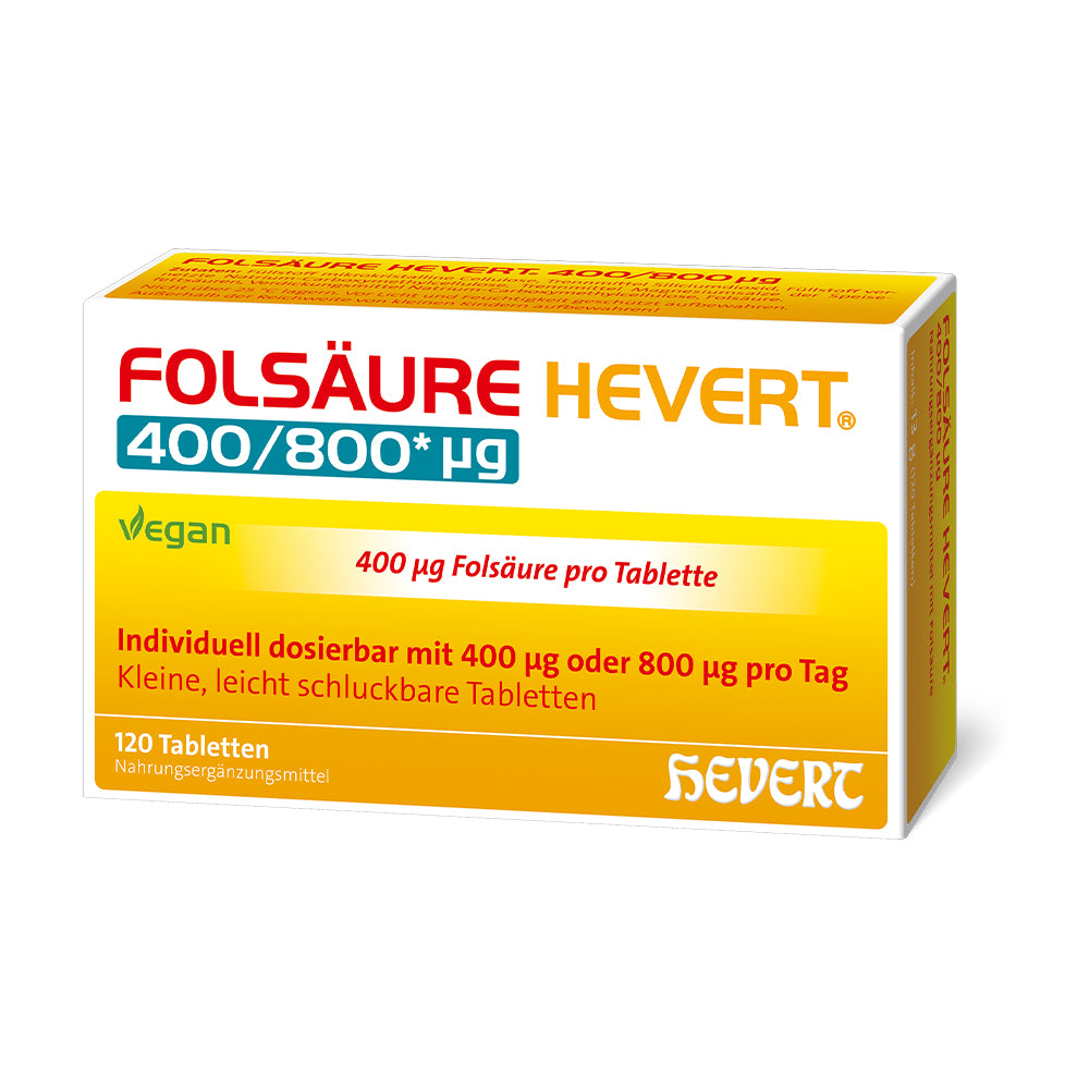 Folsäure Hevert 400/800 µg