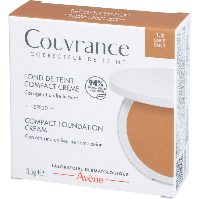Avène Couvrance Kompakt Creme-Make-up Sand 1.2 mit LSF 30, 8.5 g Cream