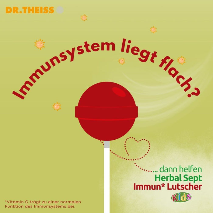 DR.THEISS HerbalSept Immun Lutscher Kids, 6 St., 6 pcs. Lollipop