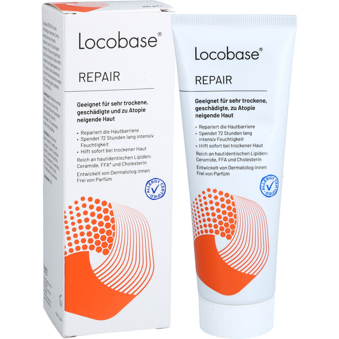 Locobase Repair Creme für sehr trockene, geschädigte, zu Atopie neigende Haut, 100 g Cream
