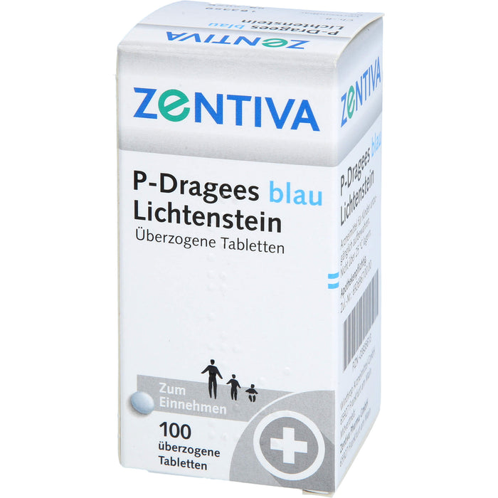 P-Dragees blau Lichtenstein, Überzogene Tabletten, 100 St UTA