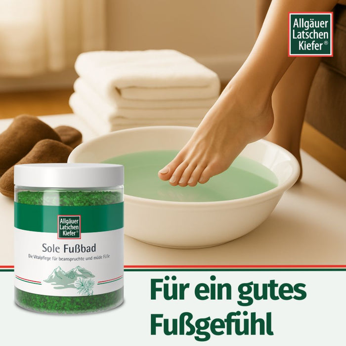 Allgäuer LK Sole Fußbad, 350 g Additif pour le bain
