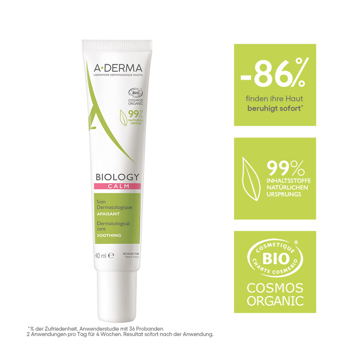 A-DERMA BIOLOGY Beruhigende Pflege, 40 ml Cream