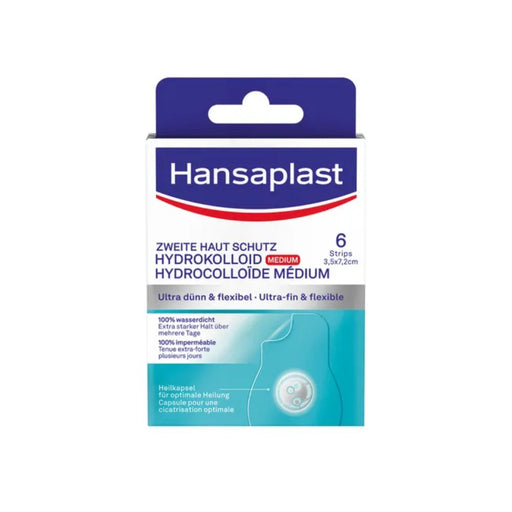 Hansaplast zweite Haut Schutz für Alltagswunden ultradünn und flexibel 100% wasserdicht, 6 St. Pflaster