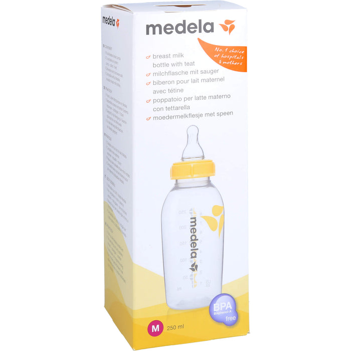 Medela Muttermilchflasche 250 ml mit Sauger M, 1 pcs. Solution