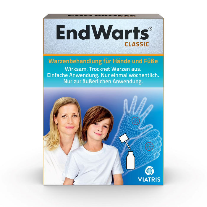 EndWarts classic Warzenbehandlung für Hände und Füße Lösung, 3 ml Lösung
