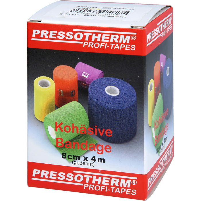 Pressotherm Kohäsive Bandage 8cmx4m gelb, 1 St BIN