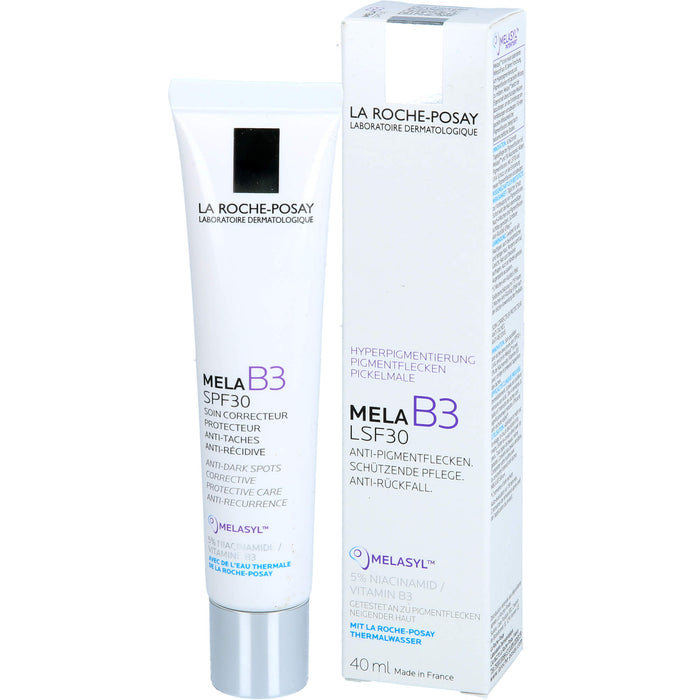 La Roche-Posay Mela B3 Creme LSF 30 Tagescreme gegen Pigmentflecken mit Melasyl & Niacinamid, 40 ml Creme