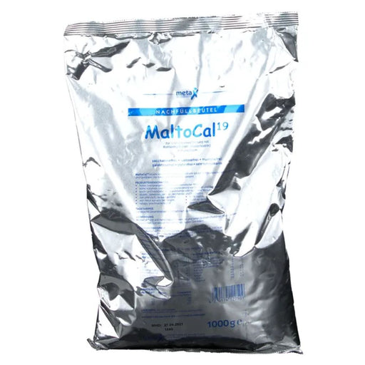 MaltoCal 19 Nachfüllbeutel zur Energieanreicherung mit Kohlenhydraten in Pulverform, 1000 g Pulver
