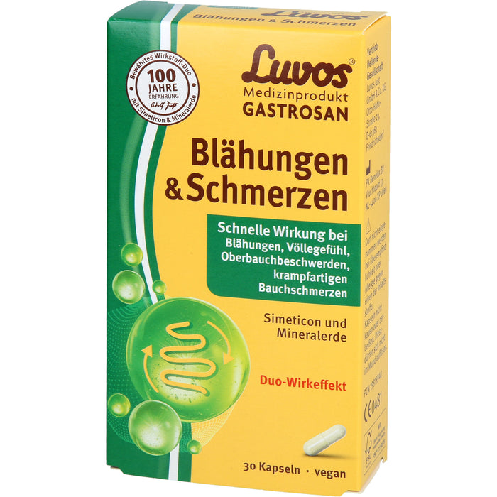 Luvos Gastrosan Kapseln bei Blähungen & Schmerzen, 30 pc Capsules