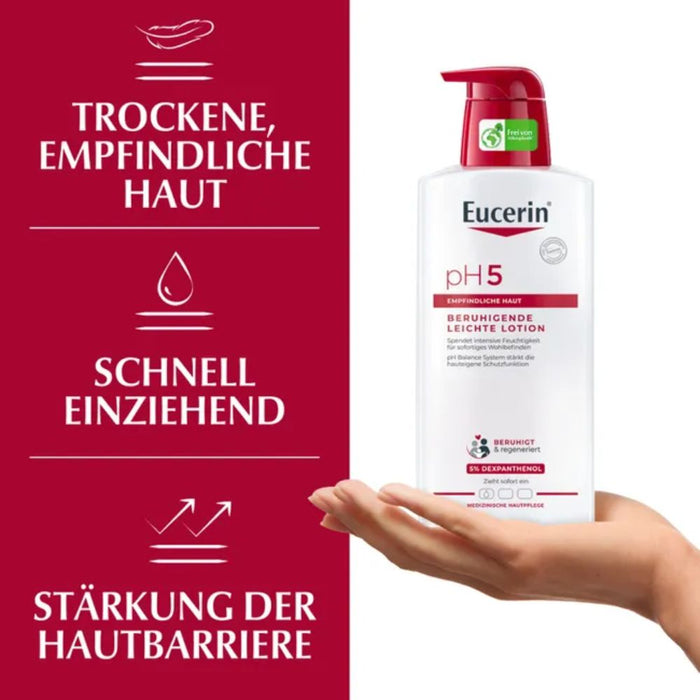 Eucerin pH5 Lotion beruhigt strapazierte Haut, 400 ml Lotion