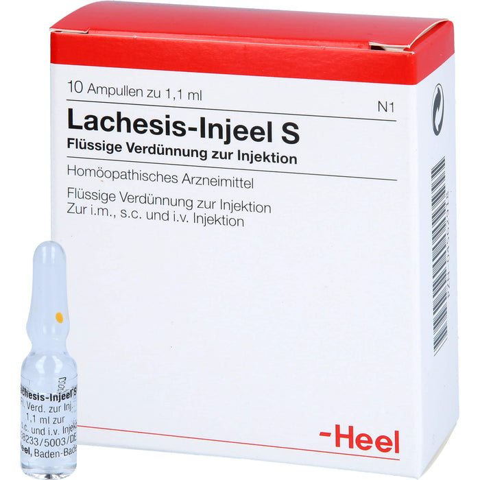 Heel Lachesis-Injeel S flüssige Verdünnung, 10 pcs. Ampoules
