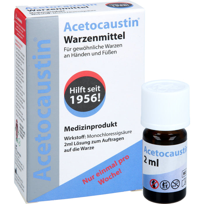 Acetocaustin Lösung bei Warzen, 2 ml Lösung