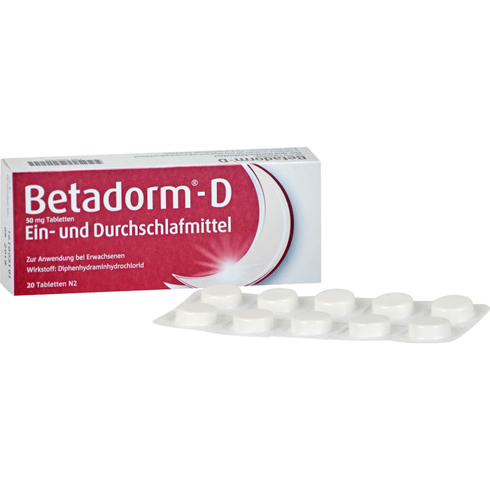 Betadorm-D 50 mg Tabletten, 20 pc Tablettes