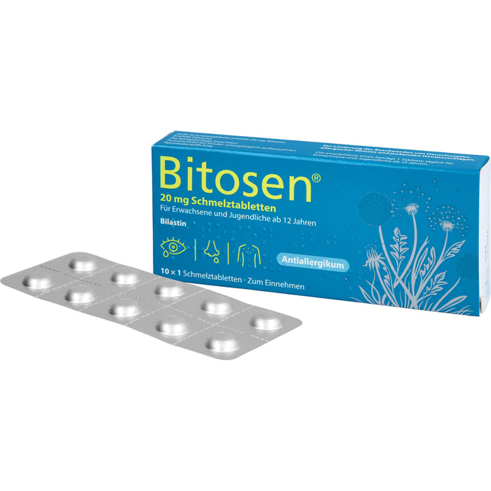 Bitosen 20 mg Schmelztabletten bei Allergien, 10 pcs. Tablets