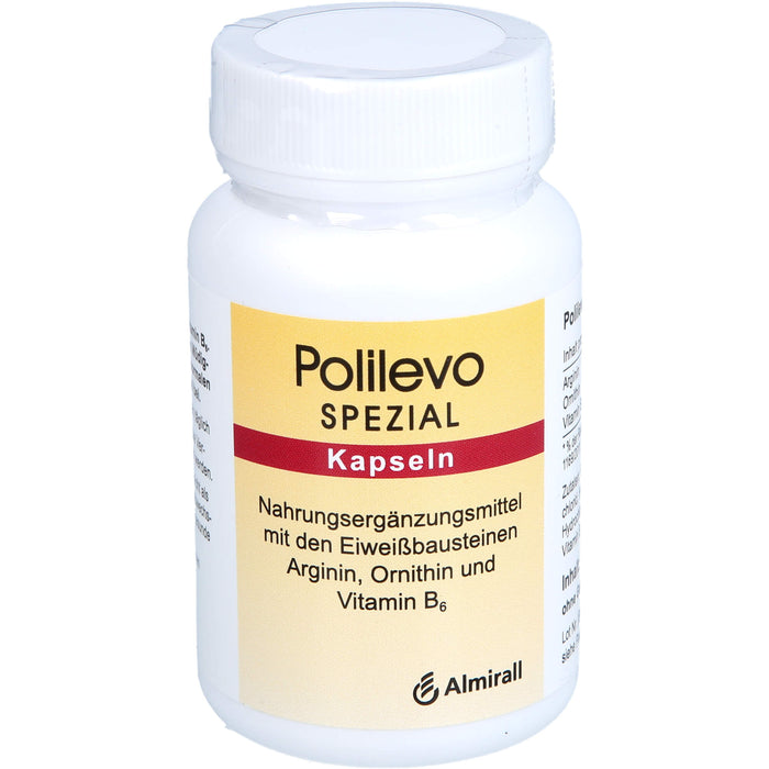 Polilevo spezial Kapseln mit Arginin, Ornithin und Vitamin B6, 60 pc Capsules