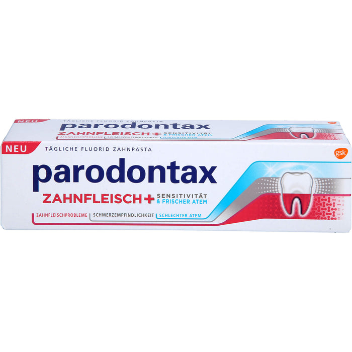 Parodontax Zahnfleisch Sensitivität & Frischer Atem tägliche Fluorid Zahnpasta, 75 ml Zahncreme