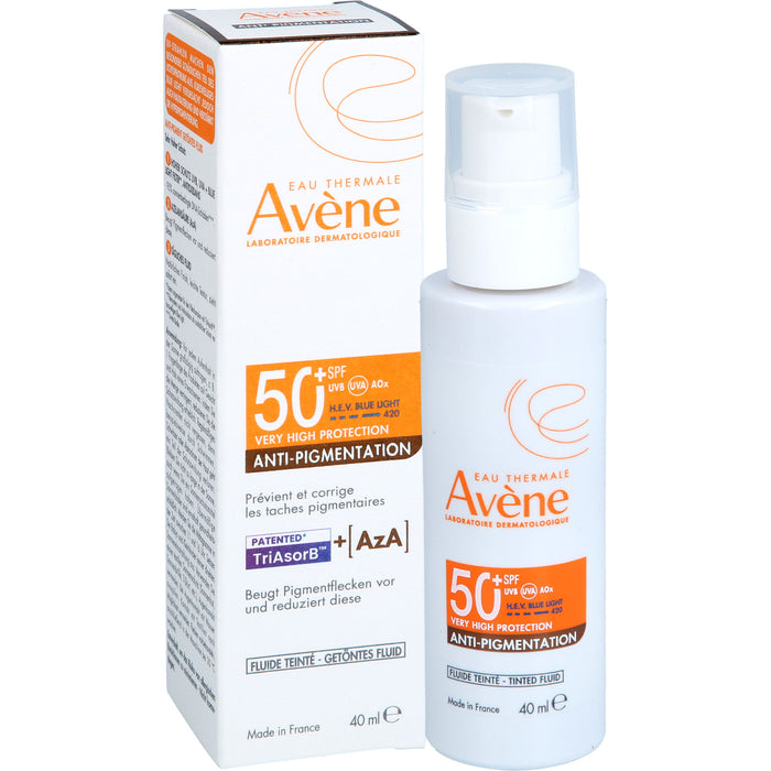 Avène Anti-Pigmentation getöntes Fluid LSF 50+ für empfindliche Haut, 40 ml Solution