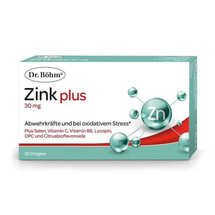Dr. Böhm Zink plus 30 mg Dragees, 30 St. Dragees