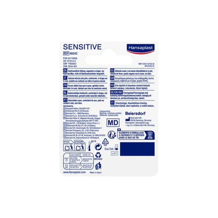 Hansaplast Sensitive Fixierpflaster 5 m x 2,5 cm, 1 St. Pflaster
