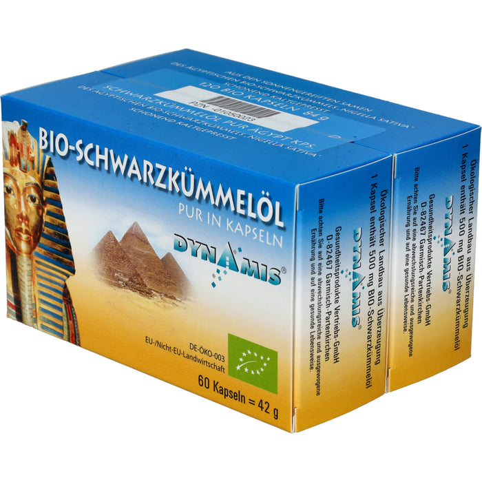 Dynamis ägyptisches Schwarzkümmelöl Bio Kapseln, 120 St. Kapseln