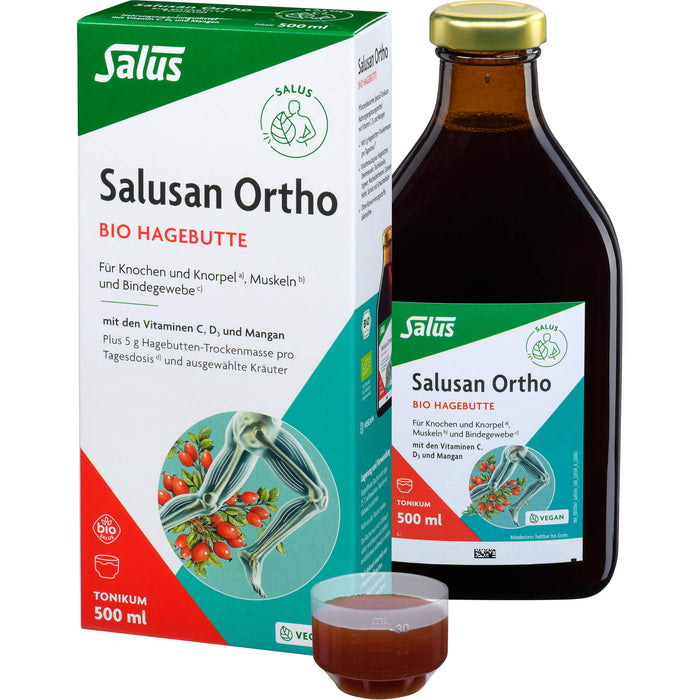 Salus Salusan Ortho Bio-Hagebutten-Tonikum für Knochen, Knorpel, Muskeln und Bindegewebe, 500 ml Solution