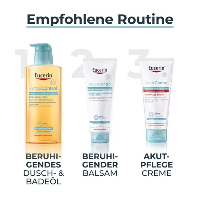Eucerin AtopiControl Akutpflege Creme reduziert Juckreiz und lindert Rötungen und Hautreizungen, 100 ml Cream