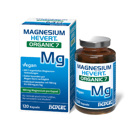 Magnesium Hevert Organic 7 Kapseln, 120 St. Kapseln