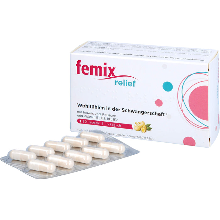 Femix Relief Kapseln zum Wohlfühlen in der Schwangerschaft, 30 pcs. Capsules
