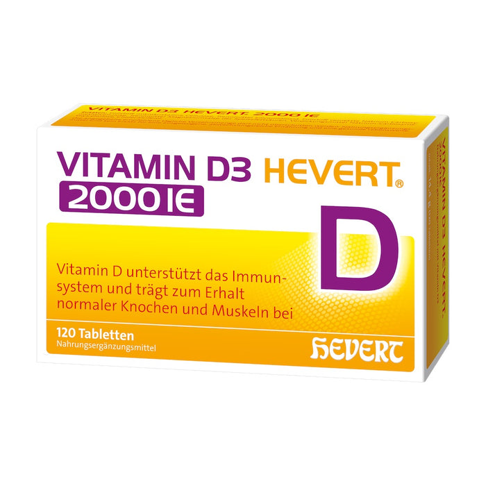 Vitamin D3 Hevert 2000 IE Tabletten, 120 St. Tabletten