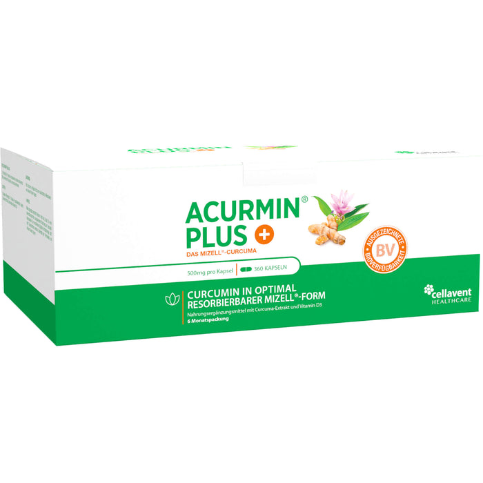 Acurmin Plus - Das Mizell-Curcuma Weichkapseln, 360 St. Kapseln